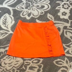 Head Orange Ruched Pencil Skorts golf skort